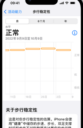 和静iPhone手机维修如何在iPhone开启'步行稳定性通知'