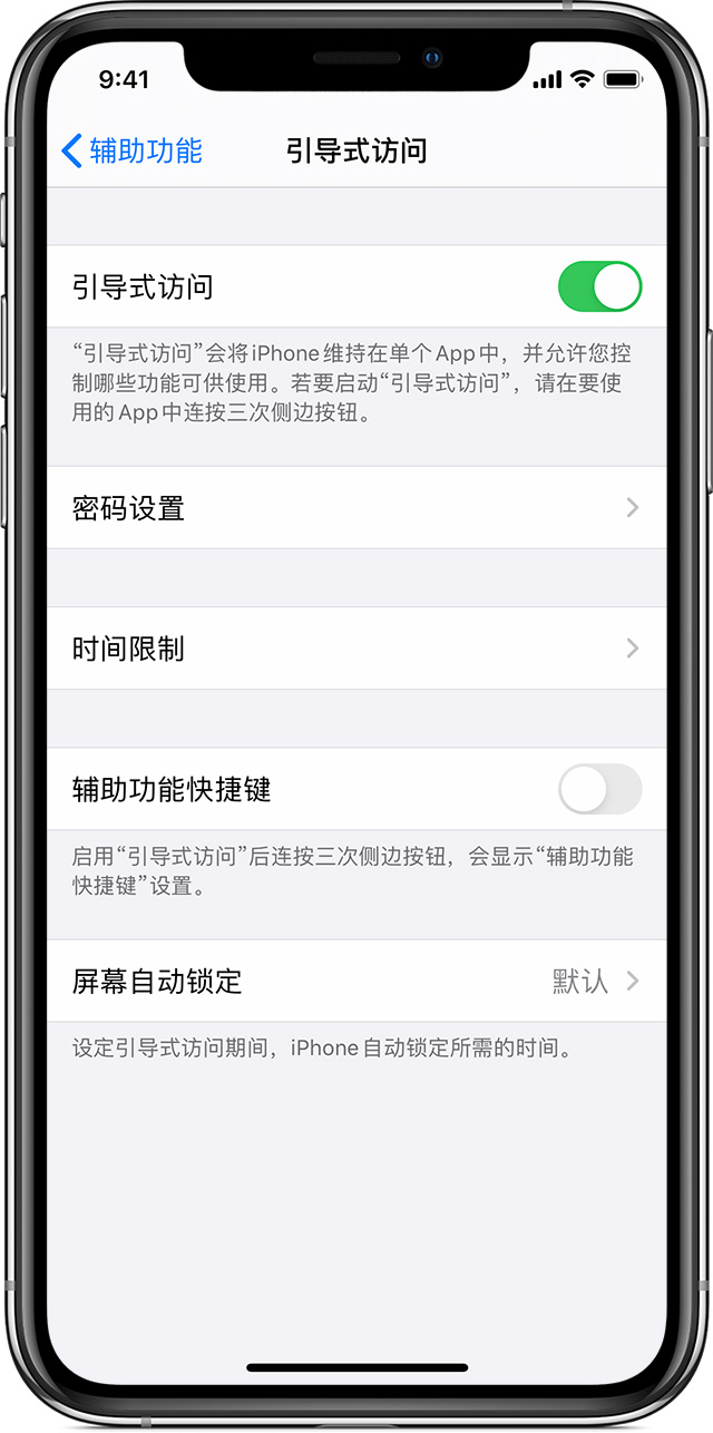 和静苹果手机维修分享如何在 iPhone 上退出引导式访问 