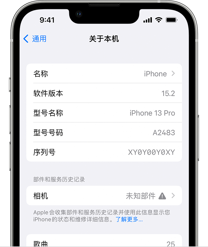 和静苹果维修分享iPhone 出现提示相机“未知部件”是什么原因？ 